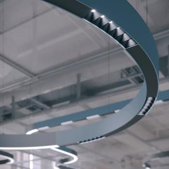 LED-Lichtprofil zur Ausleuchtung einer offenen Arbeitsfläche